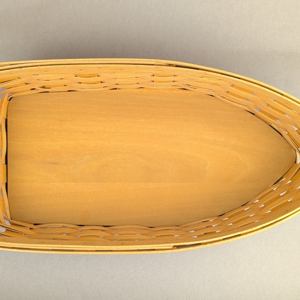 Longaberger Row Your Boat Basket/ Liner/ Protector/ Dividers, Go Navy! - Picture 8 of 9